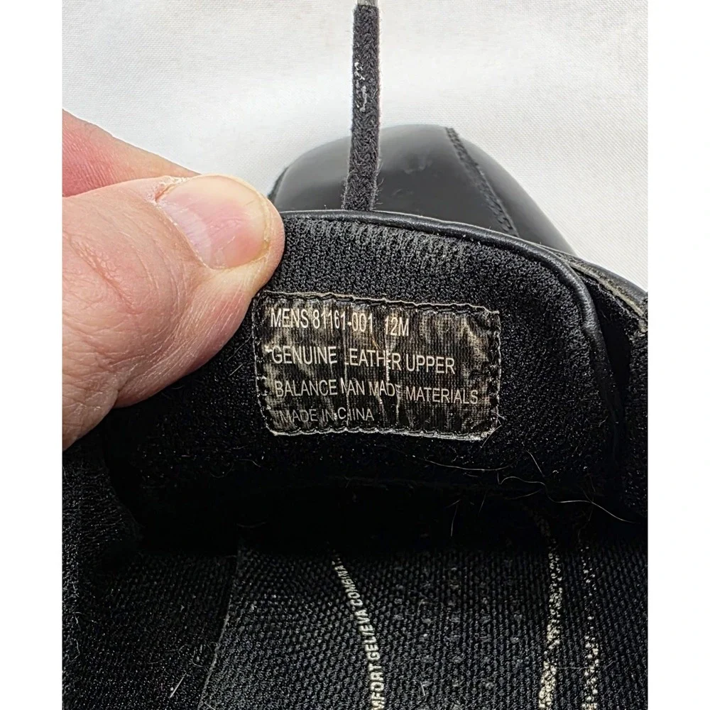Nunn Bush 81161-001 Men's Black Comfort Gel Lace Up Dress Shoes.‎ Size 12M